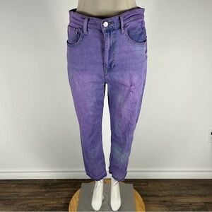 Hudson KASS Purple Distressed Jeans 27x28